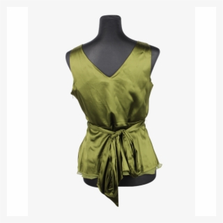 Bcbgmaxazria Green Silk Top - Cocktail Dress
