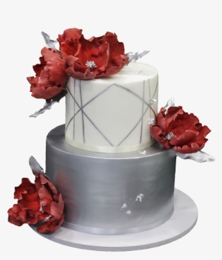 Silver Line Cake - Cake Decorating