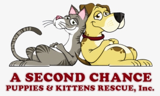 A Second Chance Puppy Logo Copy - Cat And Dog Cartoon