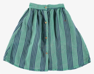 Picture Of Striped Midi Skirt Green - Bobo Choses Midi Skirt