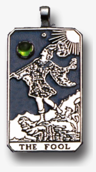 The Fool Large Gemstone Tarot Pendant At Jewelry Gem - Fool Tarot Card