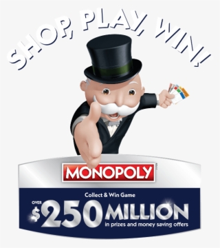 Safeway Shop Play Win Monopoly Game Sweepstakes - Cartoon
