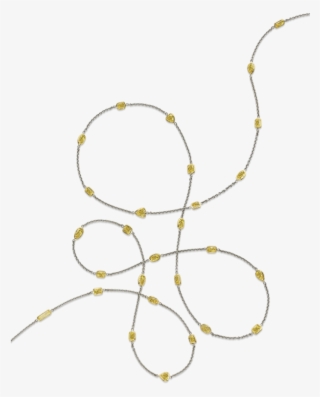 Fancy Yellow Mixed Shape Diamond Necklace - Craft