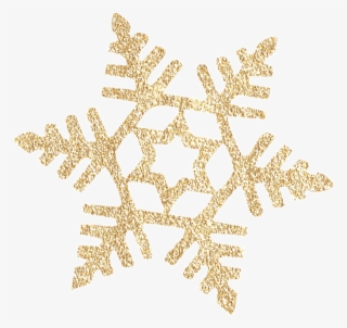 A Piece Of Golden Snowflake Transparent, Editable File - Beating Stick