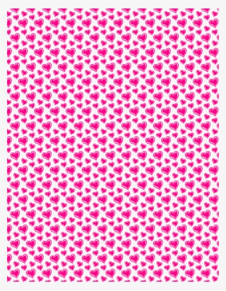 Pink Heart Scribbled Pattern - Symmetry