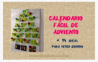 Calendario Casero De Adviento Con Fieltro Para Niños - Calendario De Adviento Caseros