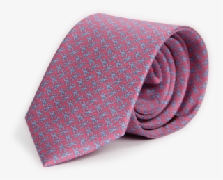 Corbata Rosa Con Azul - Paisley