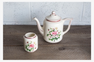 Floral Ceramic Teapot & Cup Set - Teapot