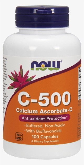 Vitamin C-500 Calcium Ascorbate Capsules - Now Foods L Arginine