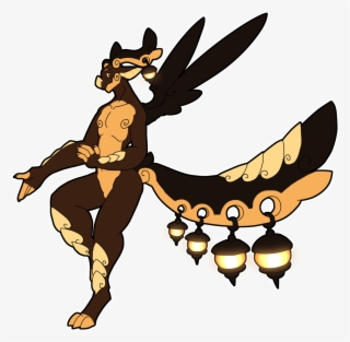 Golden Glow Dragon - Cartoon