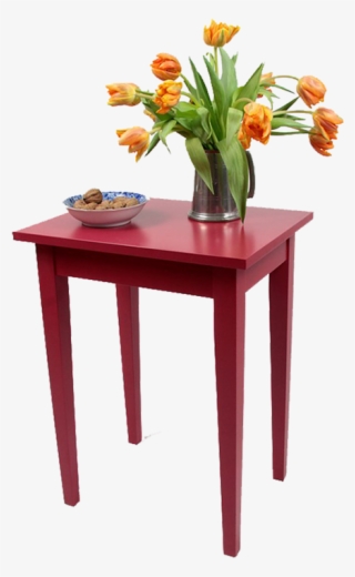 The Battersea Side Table - End Table With Flowers Png