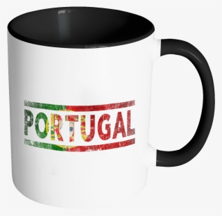 Retro Vintage Flag Portuguese Portugal 11oz Black & - Mug