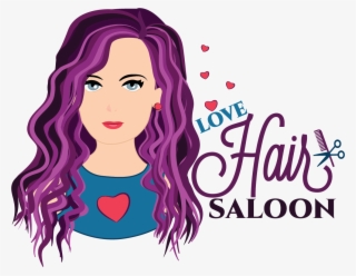 Lady Love Hair Saloon Logo - Illustration