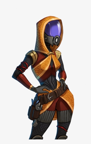 Default Character Art For Jana, The Quarian Love Interest - Cartoon