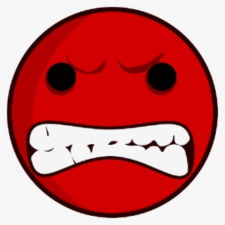 Red Sad Face Clip Art - Angry Face Png