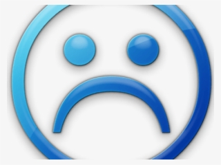 Sad Emoji Clipart Frowny Face - Sad Blue Png