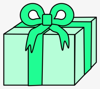 Gift, Light Green Wrapping Paper, Green Ribbon, Png - Imagenes De Un Hexaedro