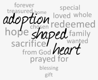 Adoption Shaped Heart Logo Png - Calligraphy