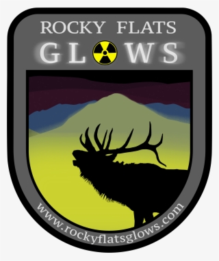 Rocky Flats Glows Logo - Radioactive Sign