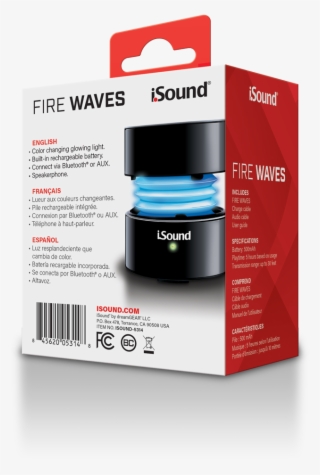Isound 5314 Fire Waves Pk Rear - Box