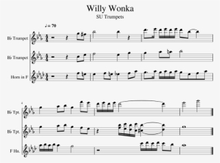 Willy Wonka Sheet Music For Trumpet, French Horn Download - Linus And Lucy Trumpet 1