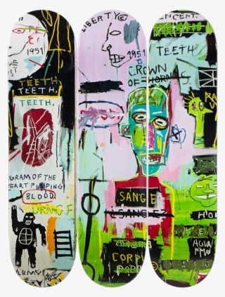 Jean-michel Basquiat In Italian - Jean Michel Basquiat Skateboard Art