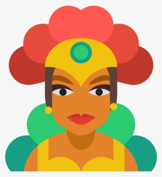hula girl icon free - cartoon