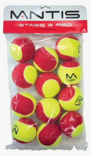 Mantis Tennis Yellow Trainer Balls Pack Of 3 