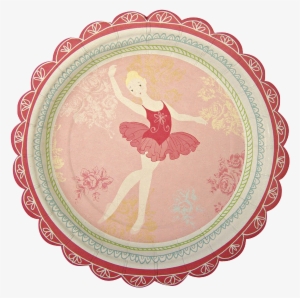 Little Dancers Ballet Small Plates - 1st Birthday Thank You Labels