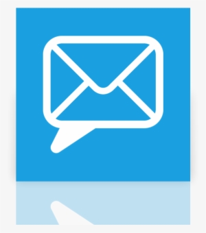Chat, Mirror, Email Icon - Email Icon Light Blue