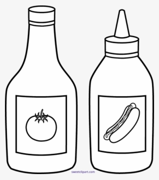 Clip Arts Related To - Ketchup For Coloring