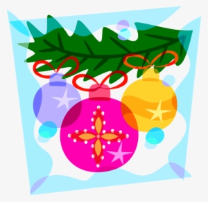 Vector Illustration Of Festive Season Christmas Ornament - Illustration