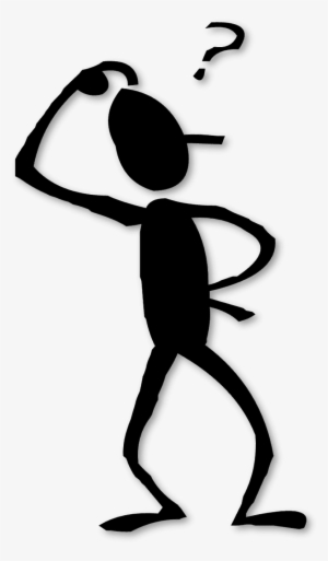 Silhouette Of A Man Thinking - Stick Man Thinking Cartoon Transparent PNG -  1335x1600 - Free Download on NicePNG