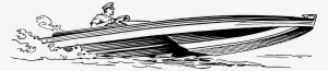 Speedboat-2400px - Speed Boat Clipart Black And White