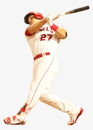 Mike Trout - Mike Trout Hitting Png