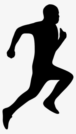 Png Freeuse Library Track And Field Silhouette Clipart - Runner Silhouette