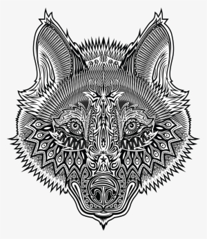 Wolf Star - Mandala Tete D Animaux