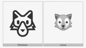 Wolf Face On Various Operating Systems - Operating System