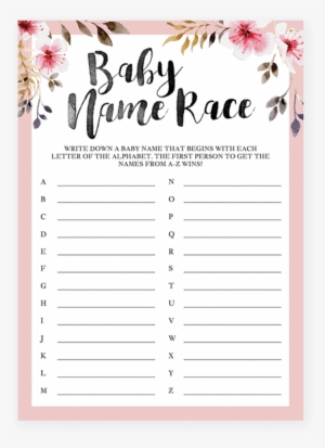Girl Baby Shower Name Game Printable By Littlesizzle - Baby Shower Emoji Pictionary