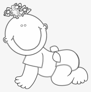 How To Set Use Baby Girl Crawling Outline Icon Png