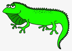Green Gecko Free On Dumielauxepices Net Small - Clipart Image Of Iguana
