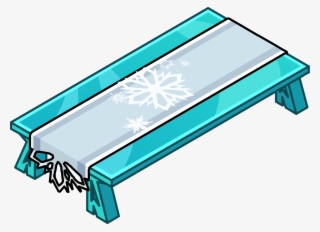Ice Dining Table Icon - Club Penguin Frozen Items
