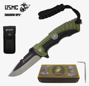 The Marine Socom Co'ops Flip Usmc Officially Licensed - Marine Corps Knives
