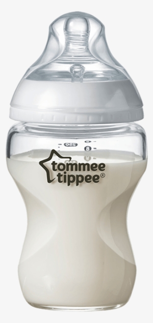 6 Glass Bottle 9oz With Milk - Tommee Tippee Free Bottle Bisphenol-a Glass