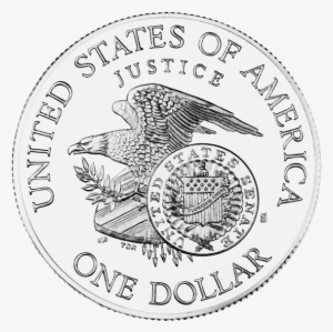 1998 Rfk Silver Dollar Reverse - Silver Dollar Png