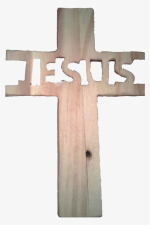 Pine Cross Jesus Inset - Cross