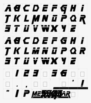 Metal Gear Solid Font - Metal Gear Solid