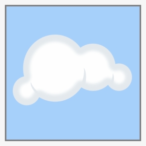 Cartoon Cloud With Blue Background
