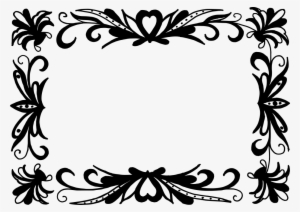 Vector Border Design Black And White Png