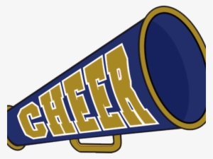cheerleader megaphone png image black and white download - blue and gold cheerleading clipart